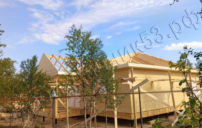 4 Каркасно-щитовой дом Д-11, 13.2x9.5м, 125.4 М², Мурманская область, Печегнский район, село Корзуново (16)